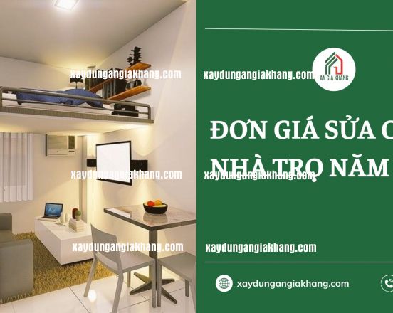 Đơn Giá Sửa Chữa Nhà Trọ năm 2025