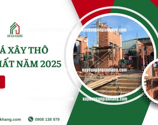 Đơn Giá Xây Thô 2025