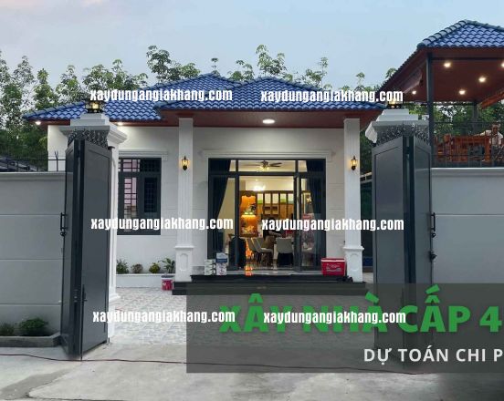 Dự Toán Chi Phí Xây Nhà Cấp 4