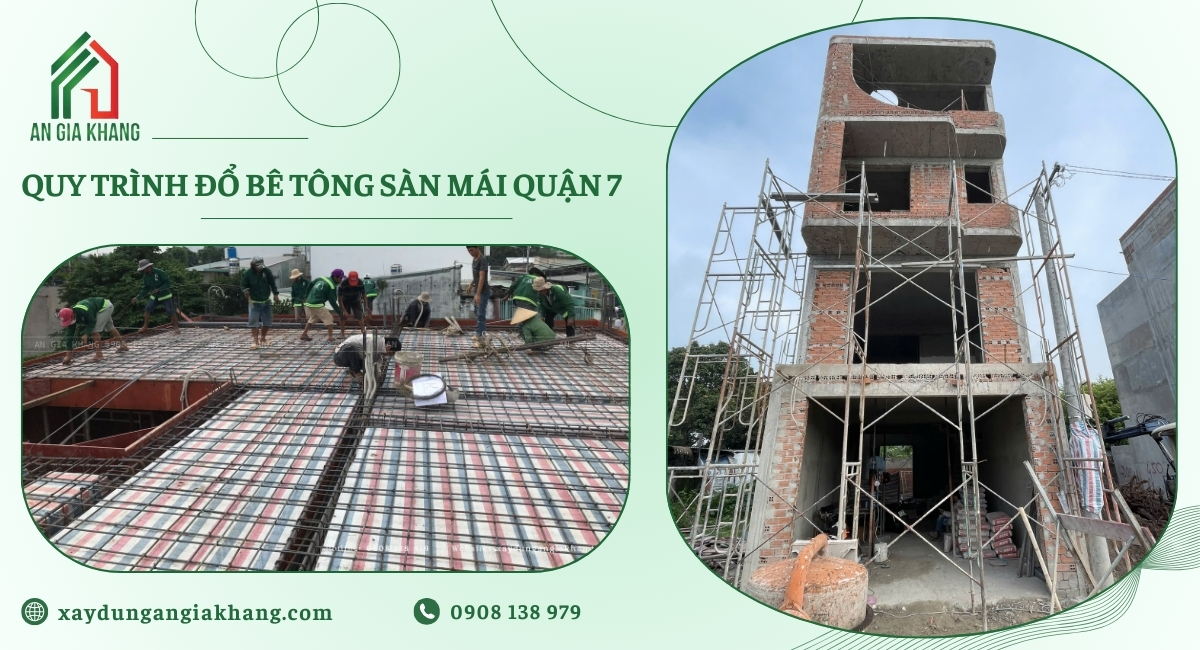 Quy trình đổ bê tông sàn mái quận 7