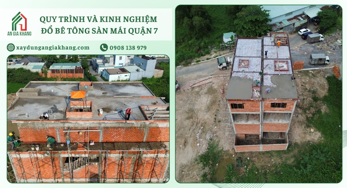 Quy trình và kinh nghiệm đổ bê tông sàn mái quận 7