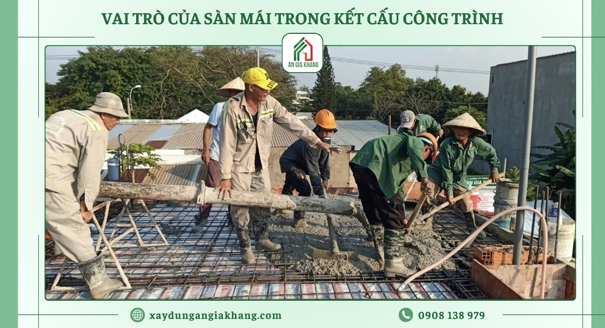 Vai trò của sàn mái trong kết cấu công trình
