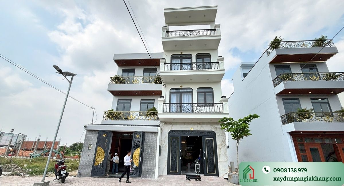Giới thiệu dự án xây nhà phố phong cách tân cổ điển