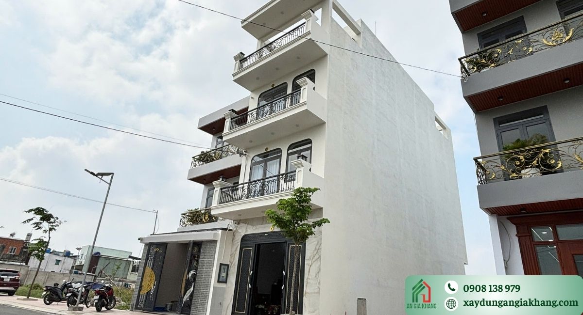 Quá trình thiết kế, xây dựng hoàn thiện nhà phố tân cổ điển