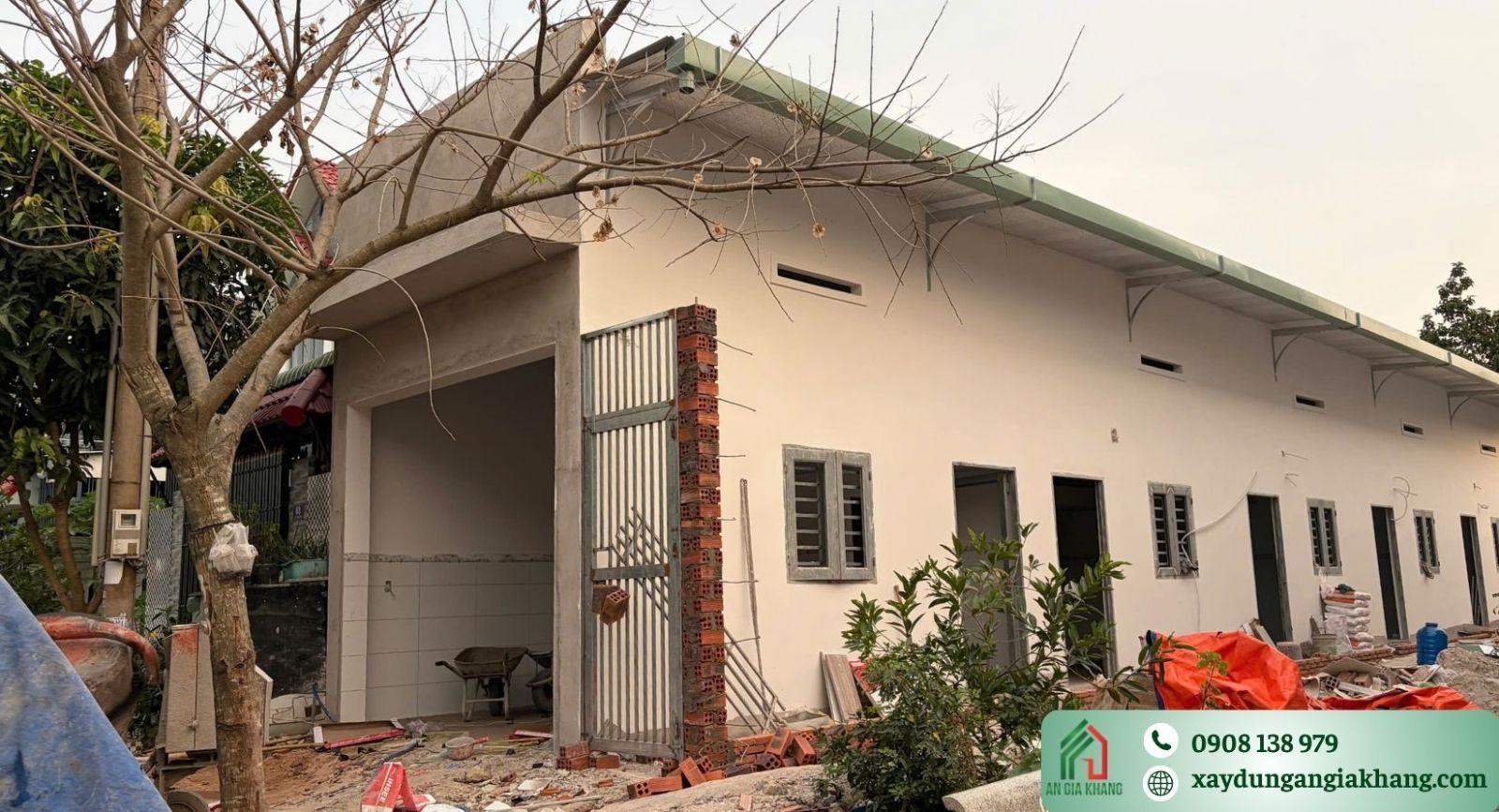 Chi tiết quá trình thiết kế, thi công nhà trọ ở Phú Mỹ