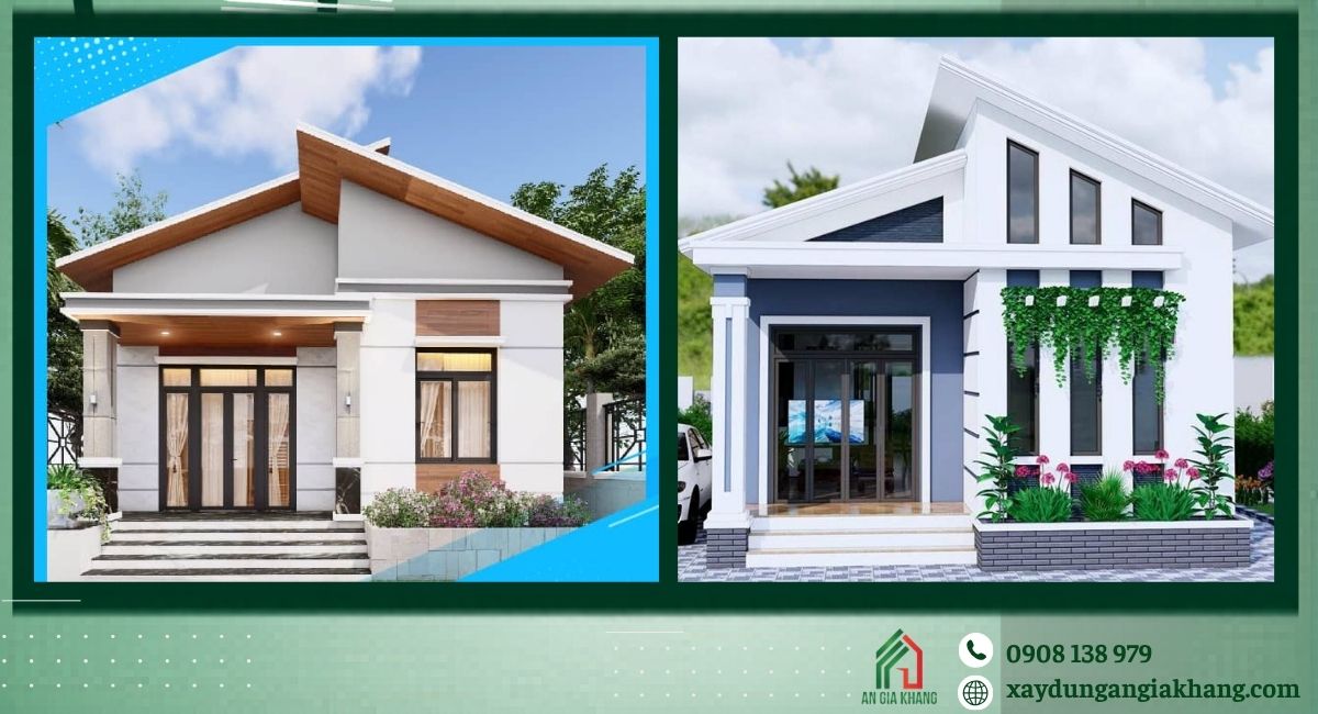 Các loại nhà mái lệch phổ biến hiện nay