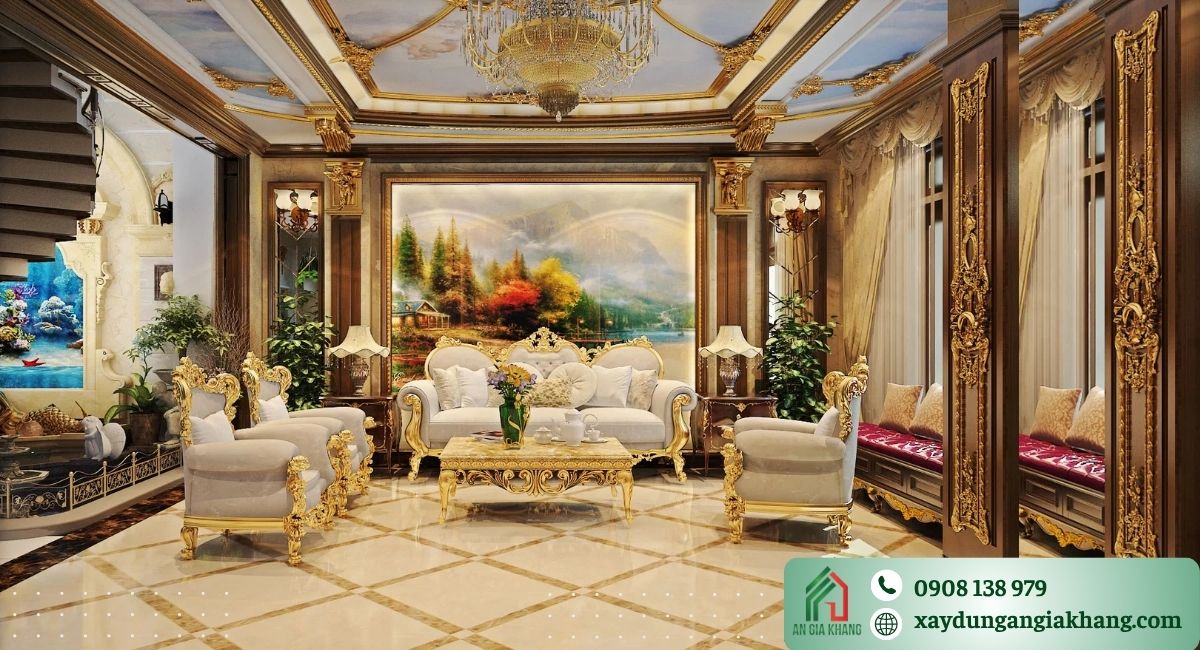 Mẫu thiết kế nội thất hơi hướng Cổ Điển