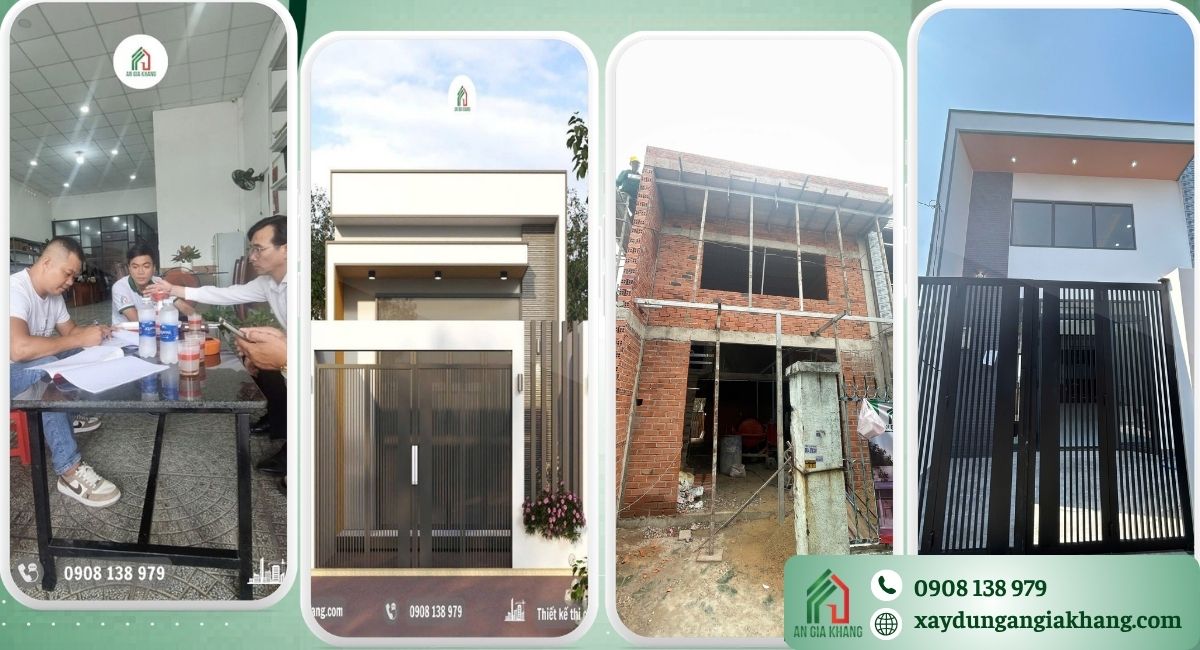 Xây dựng công trình nhà phố tại Bà Điểm