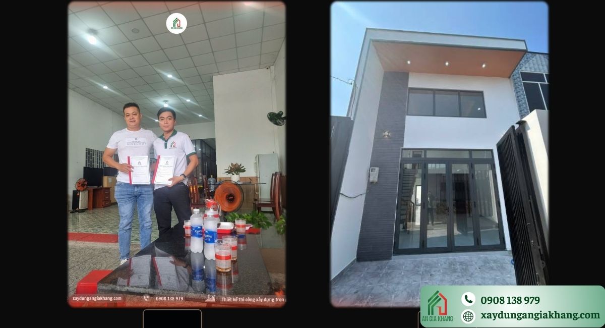 Bàn giao công trình nhà phố tại Bà Điểm