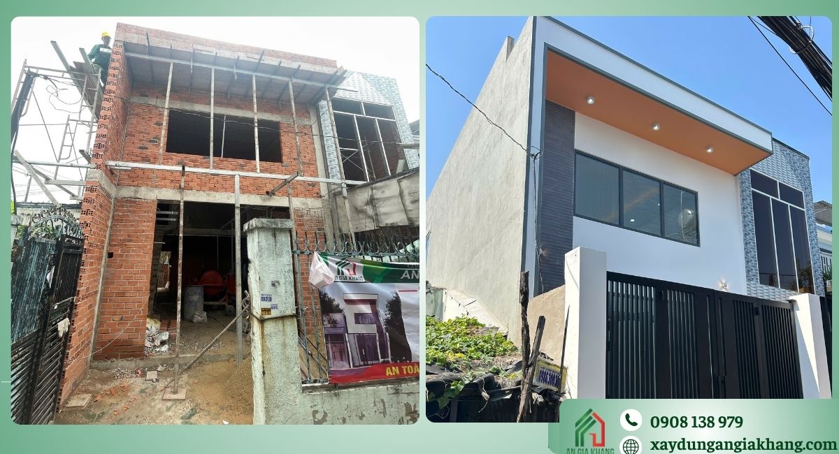 Chi phí thiết kế, thi công nhà anh Bình tại Bà Điểm