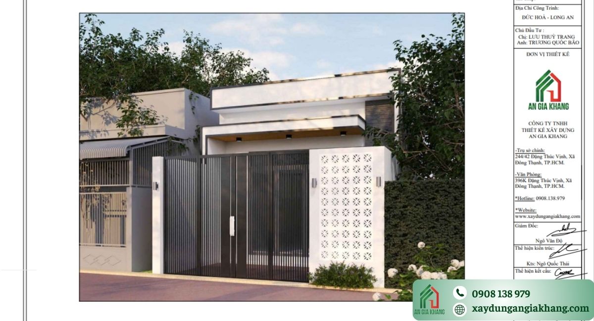 Quy trình thiết kế, thi công thực tế nhà cấp 4 