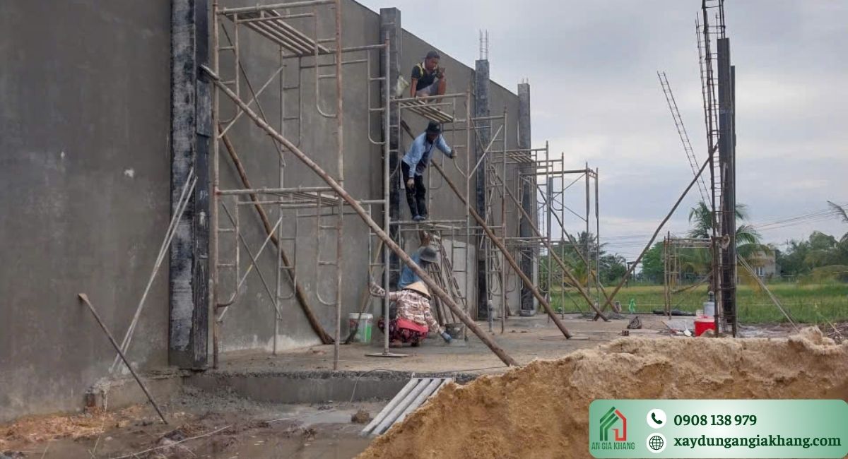 Quy trình thiết kế, thi công thực tế nhà cấp 4