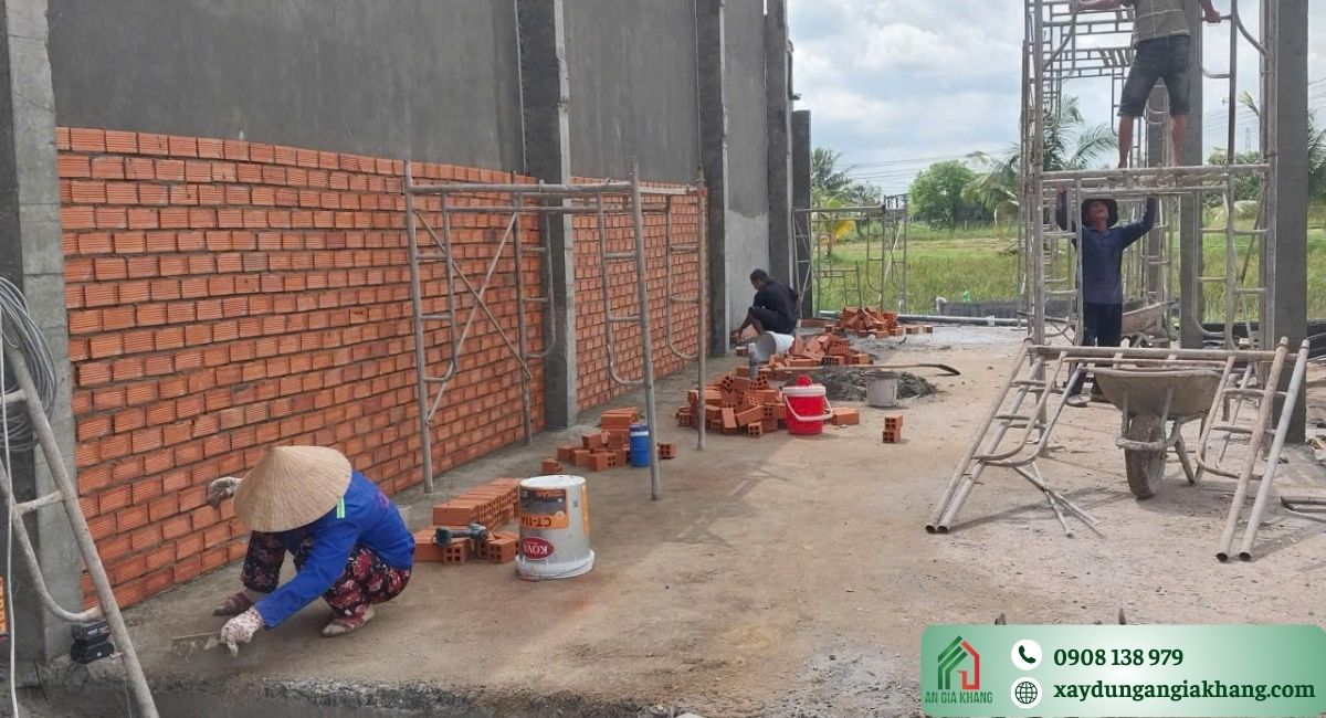 Quy trình thiết kế, thi công thực tế nhà cấp 4