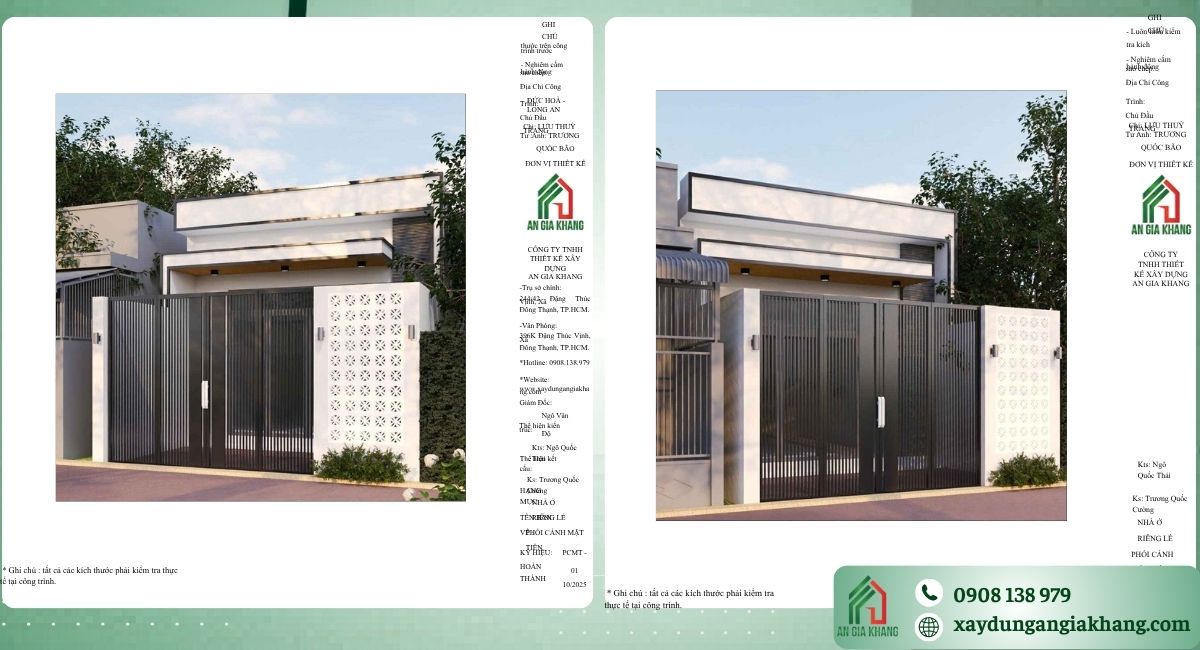 Quy trình thiết kế, thi công thực tế nhà cấp 4