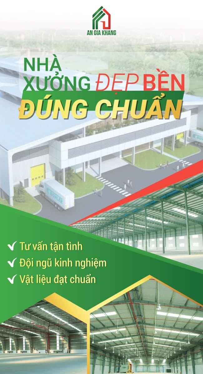 xây dựng nhà xưởng đẹp bền đúng chuẩn