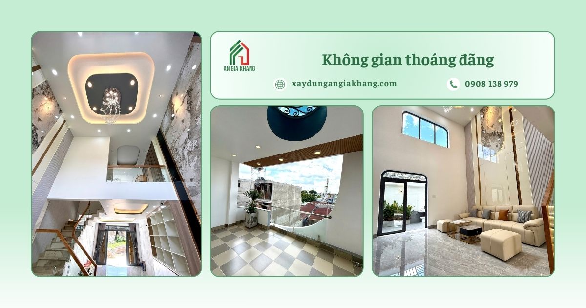 Không gian thoáng đãng, tràn ngập ánh sáng