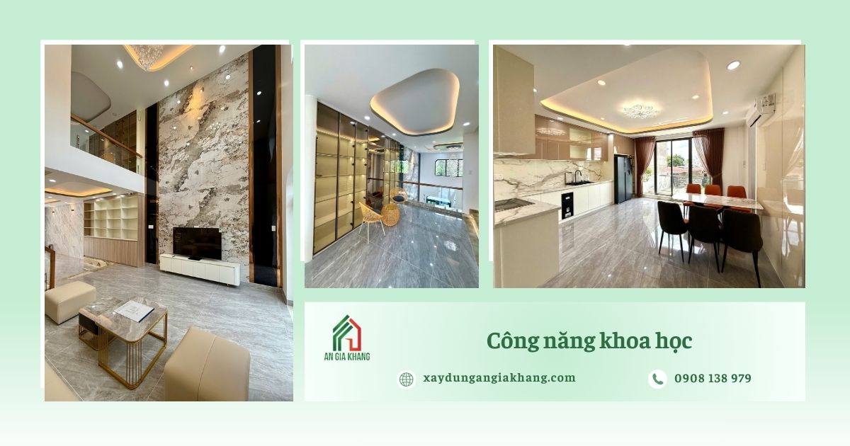 Công năng khoa học, phù hợp cho gia đình