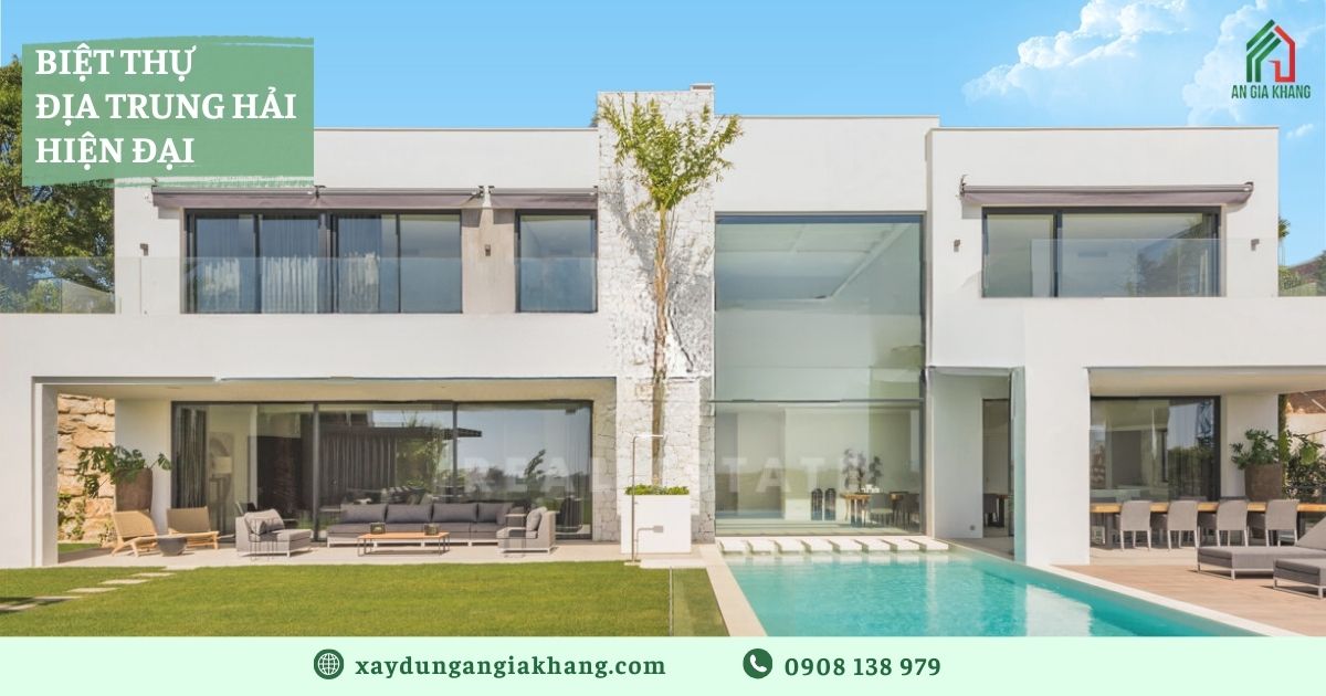 Biệt thự Địa Trung Hải hiện đại