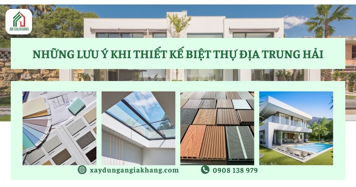 Những lưu ý khi thiết kế biệt thự Địa Trung Hải