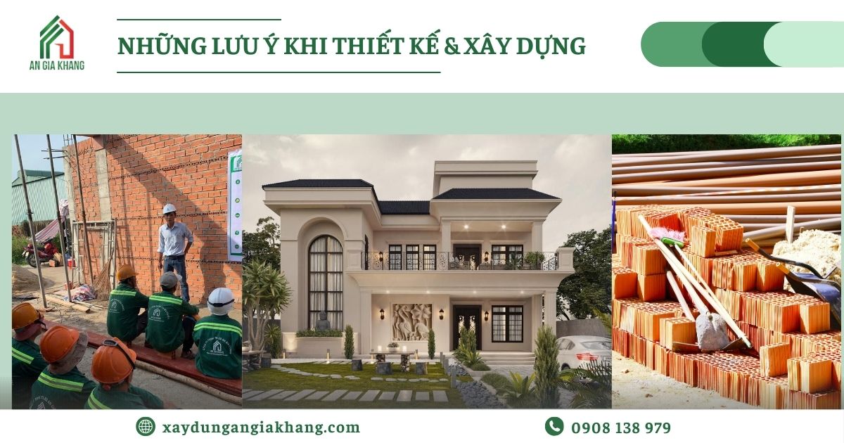 Những lưu ý khi thiết kế & xây dựng biệt thự hiện đại 1 trệt 1 lầu