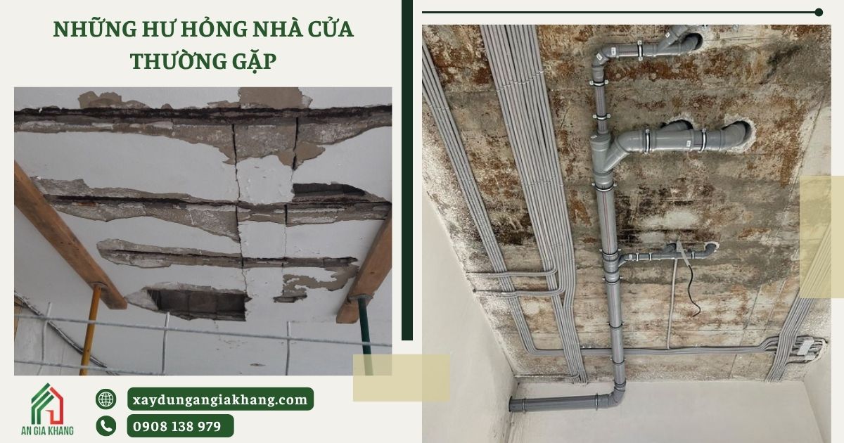 Những hư hỏng nhà cửa thường gặp