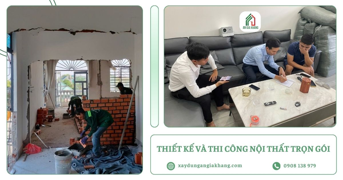 Thiết kế và thi công nội thất trọn gói