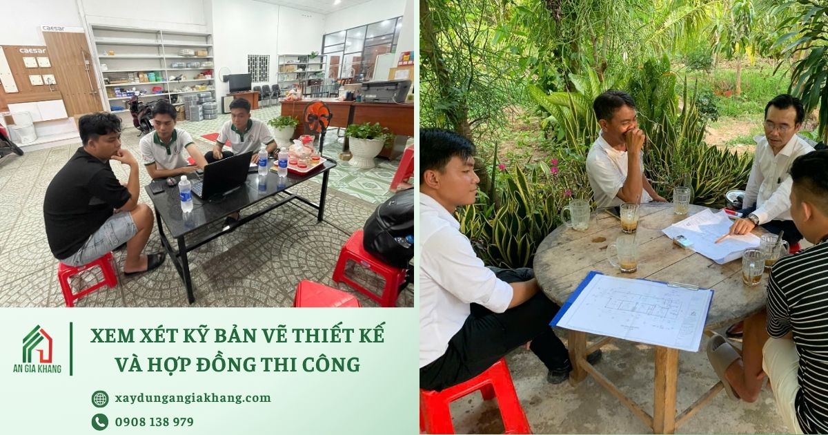 Xem xét kỹ bản thiết kế và hợp đồng thi công