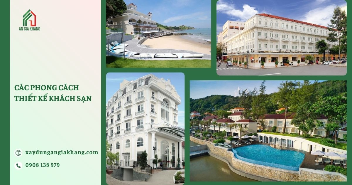 Các phong cách thiết kế khách sạn  