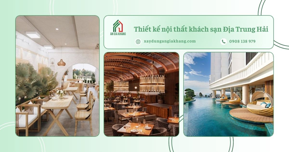 Thiết kế nội thất khách sạn Địa Trung Hải