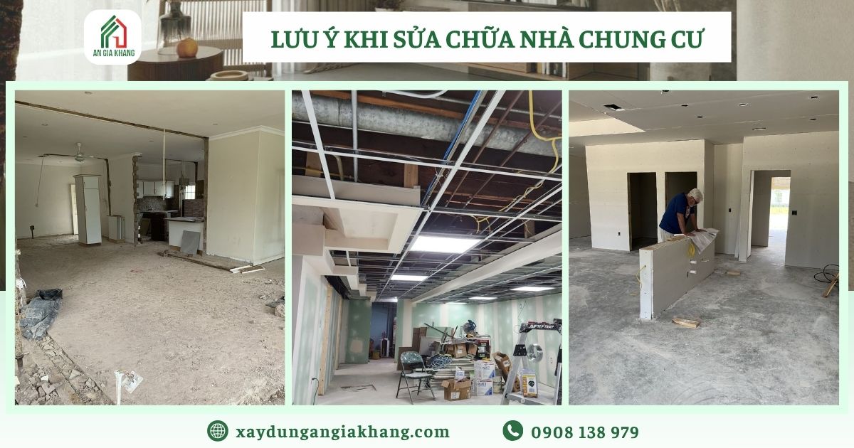 Lưu ý khi sửa chữa nhà chung cư