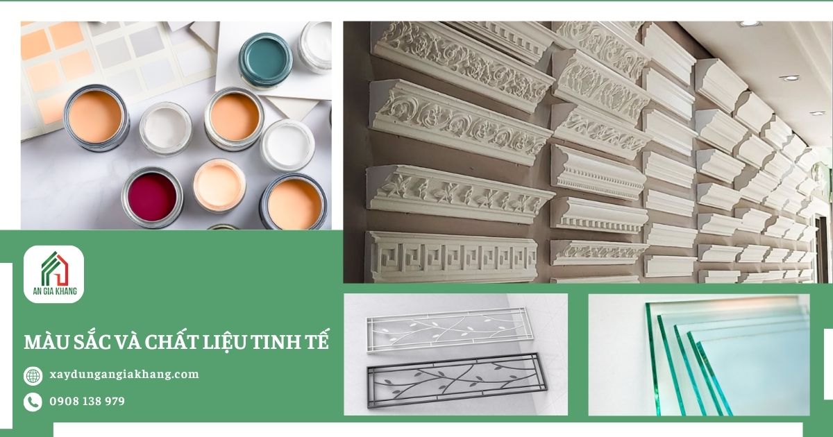 Màu sắc và chất liệu tinh tế