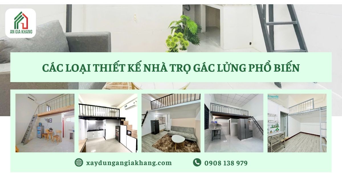 Các loại thiết kế nhà trọ gác lửng phổ biến