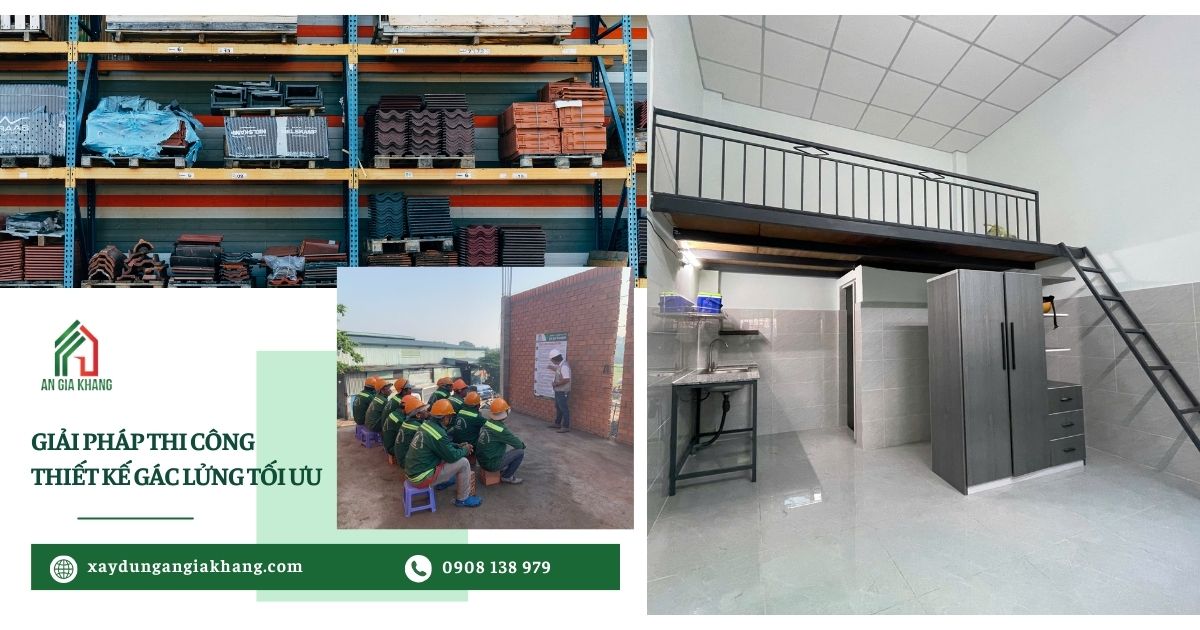 Giải pháp thi công và thiết kế gác lửng tối ưu