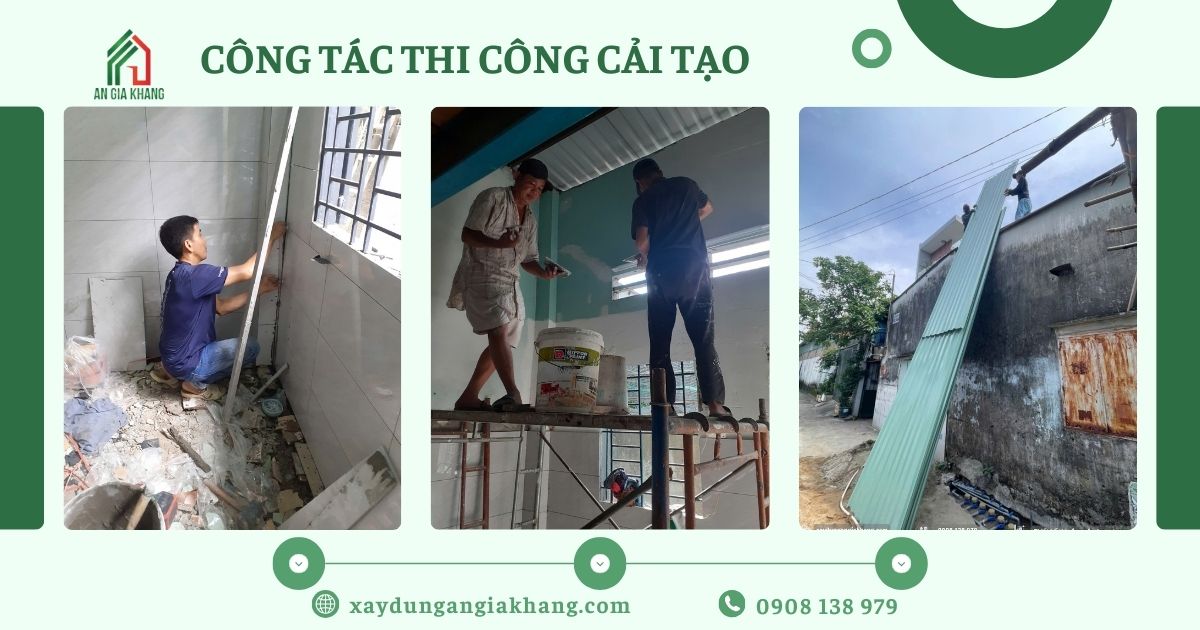 Công tác thi công cải tạo