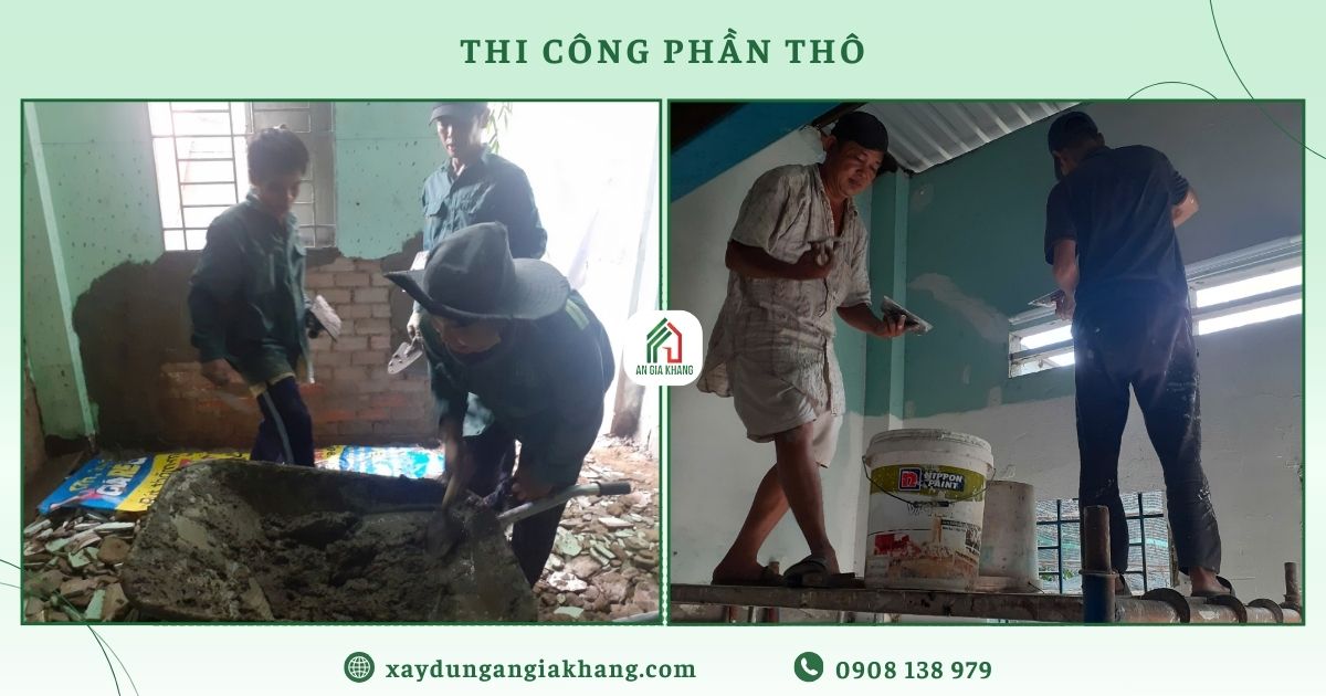 Thi công phần thô