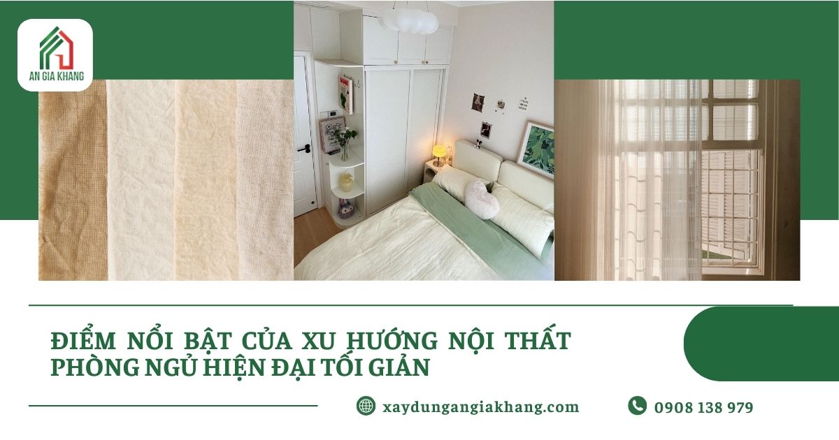 ​ Điểm nổi bật của xu hướng nội thất phòng ngủ tối giản hiện đại  