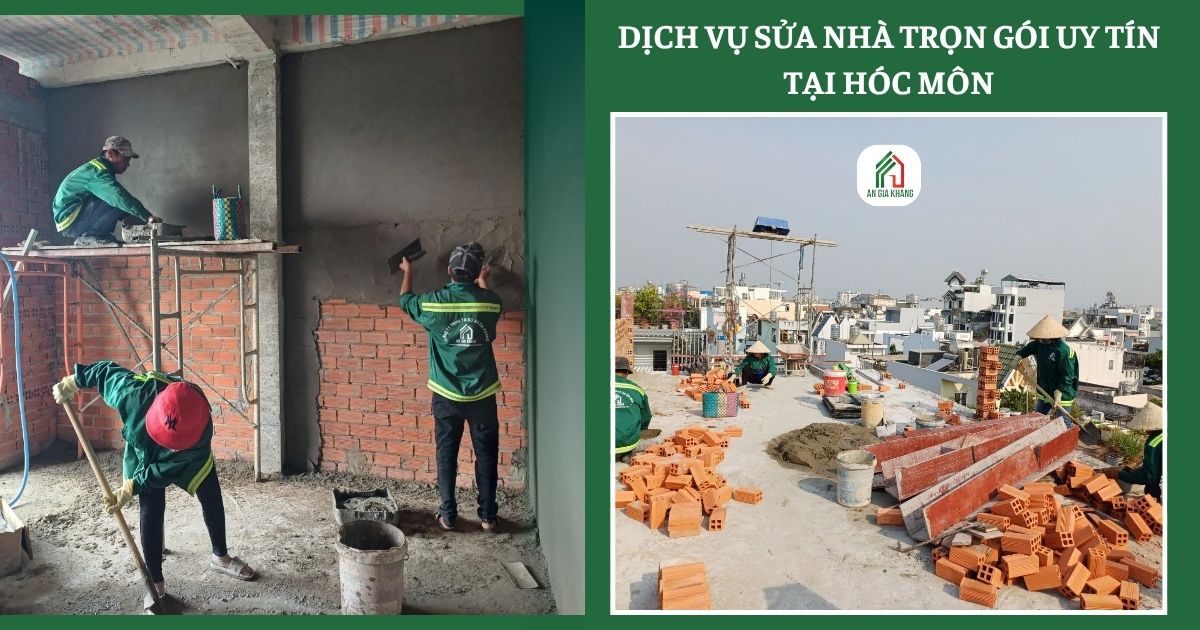 Dịch vụ sửa nhà trọn gói uy tín tại Hóc Môn