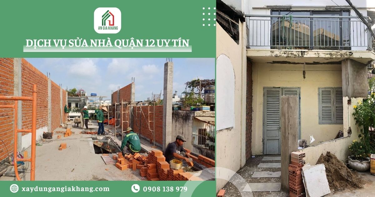 Dịch Vụ Sửa Nhà Quận 12 Uy Tín