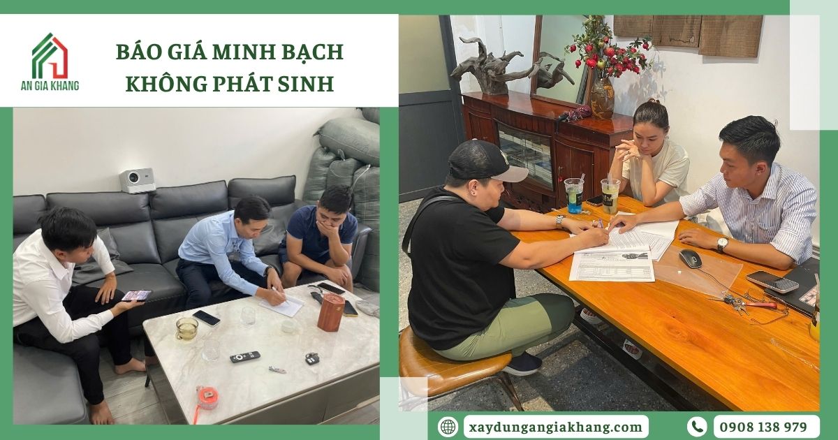 Báo giá minh bạch, không phát sinh