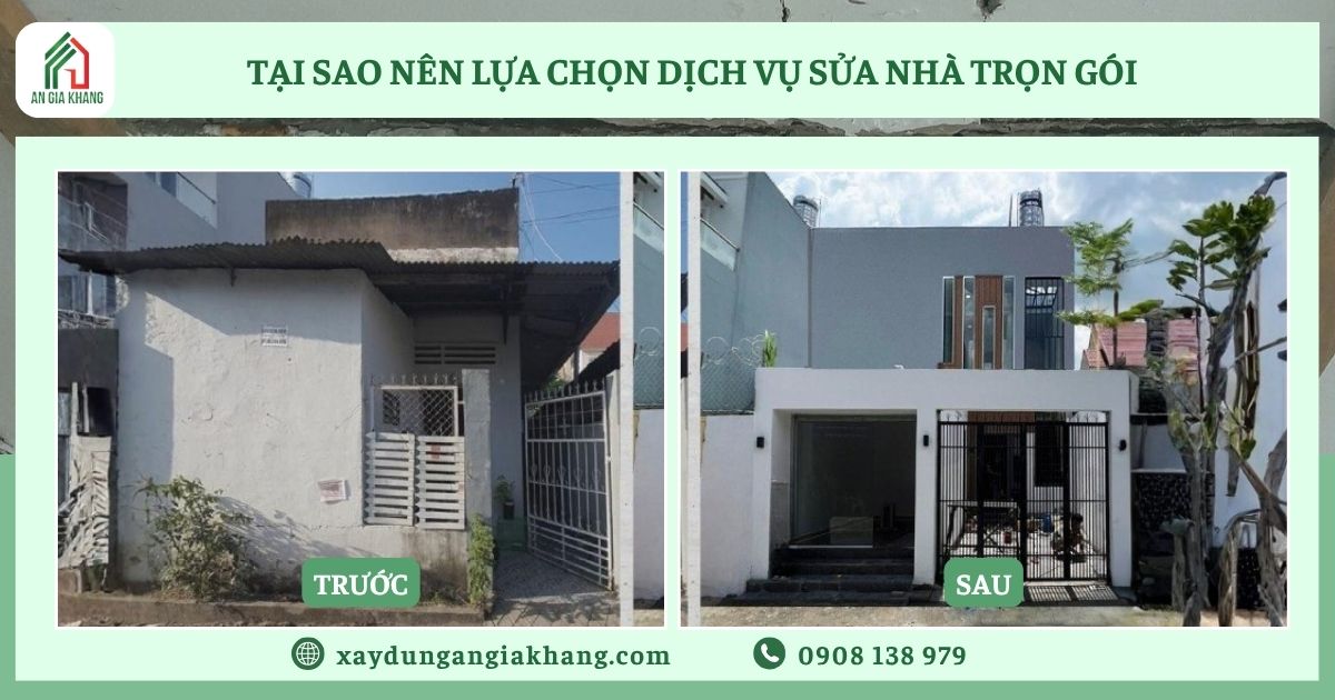 Tại sao nên lựa chọn dịch vụ sửa nhà trọn gói