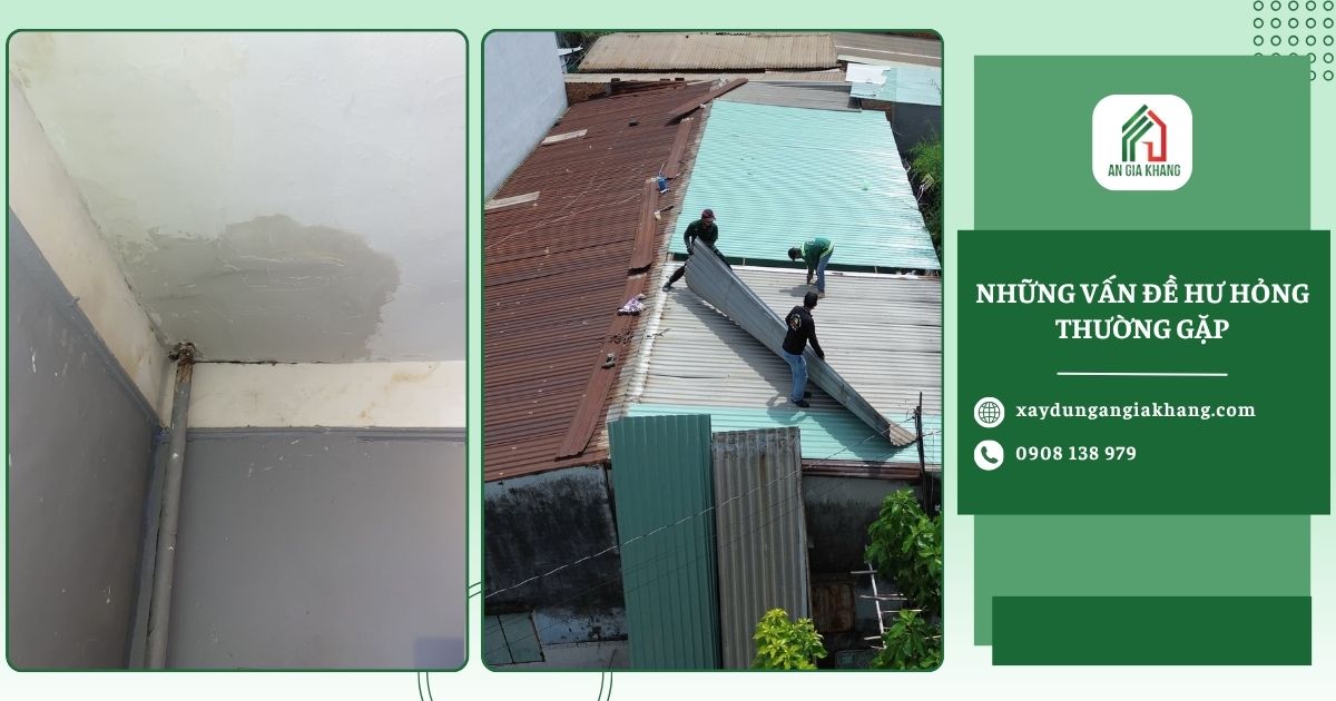 Những vấn đề hư hỏng nhà cửa thường gặp