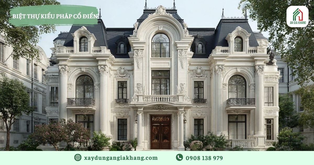 Biệt thự kiểu Pháp cổ điển