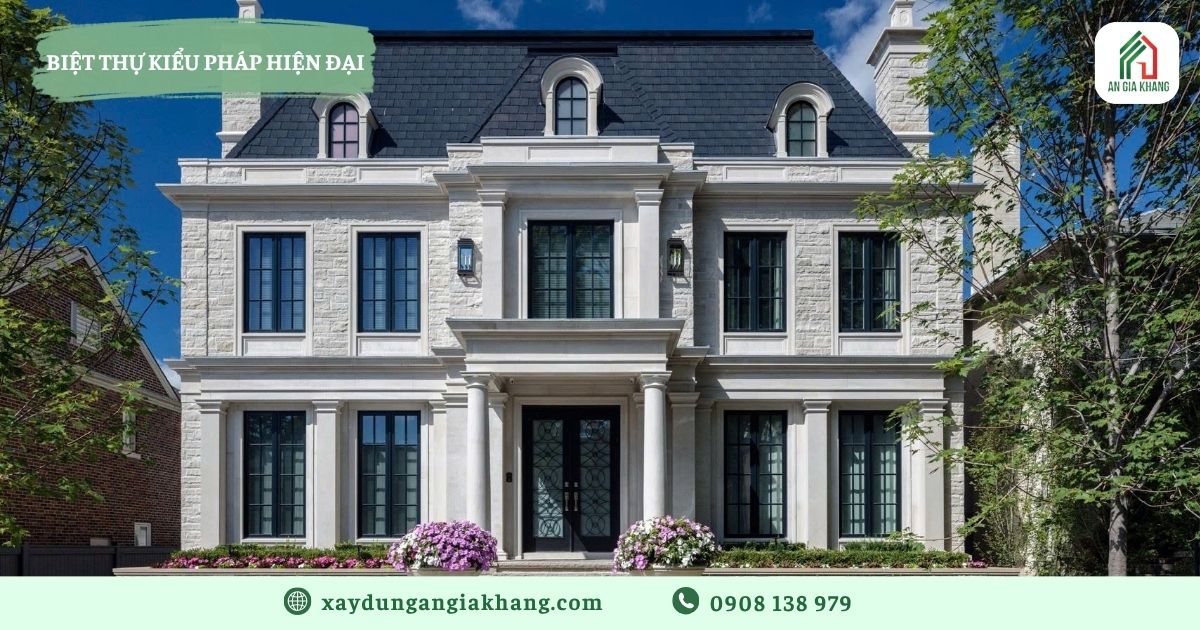 Biệt thự kiểu Pháp hiện đại