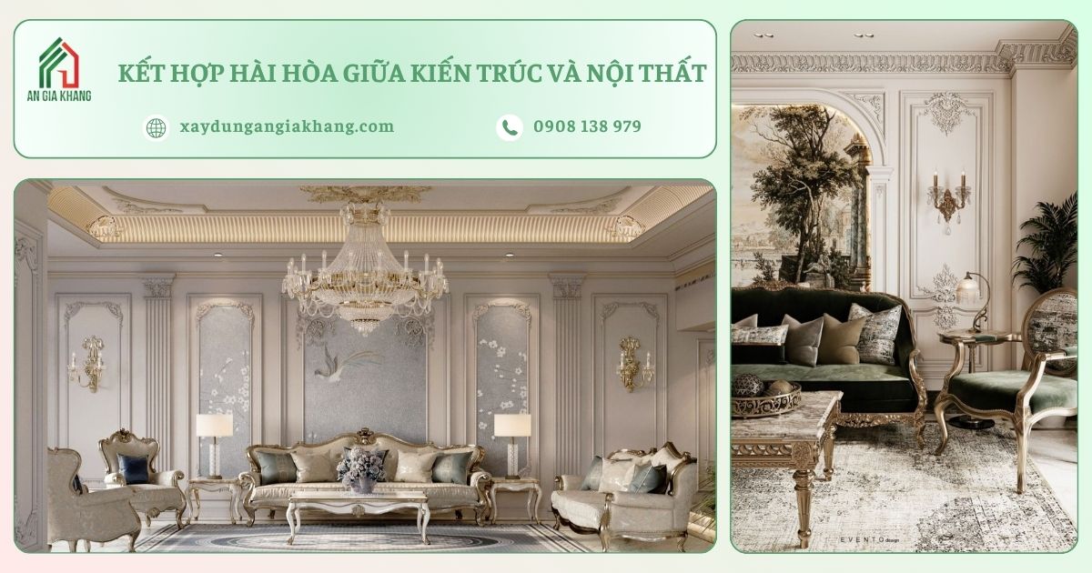 Kết hợp hài hòa giữa kiến trúc và nội thất