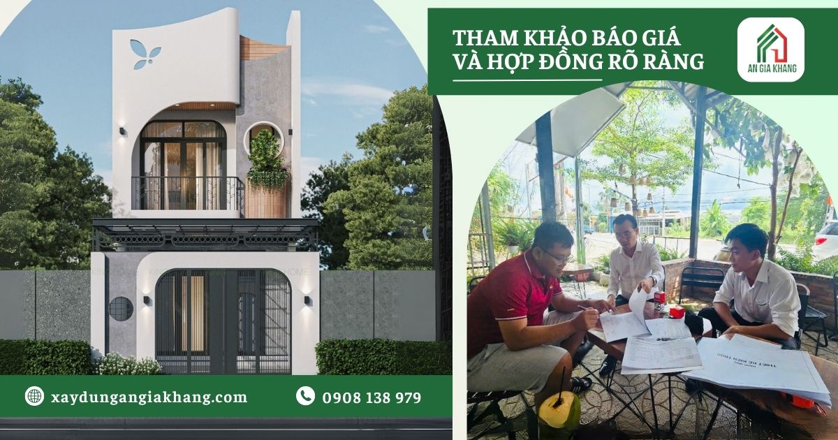 Tham khảo báo giá và hợp đồng rõ ràng