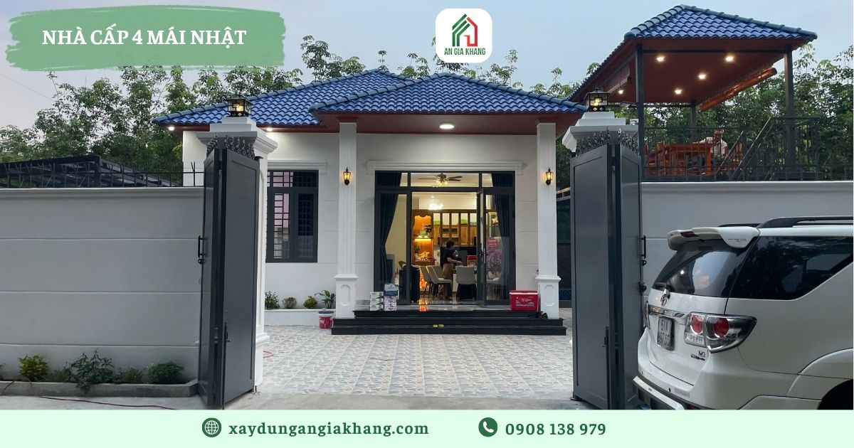 Nhà cấp 4 mái Nhật