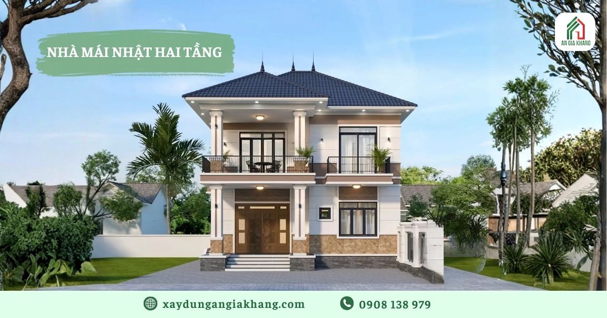 Nhà mái Nhật hai tầng