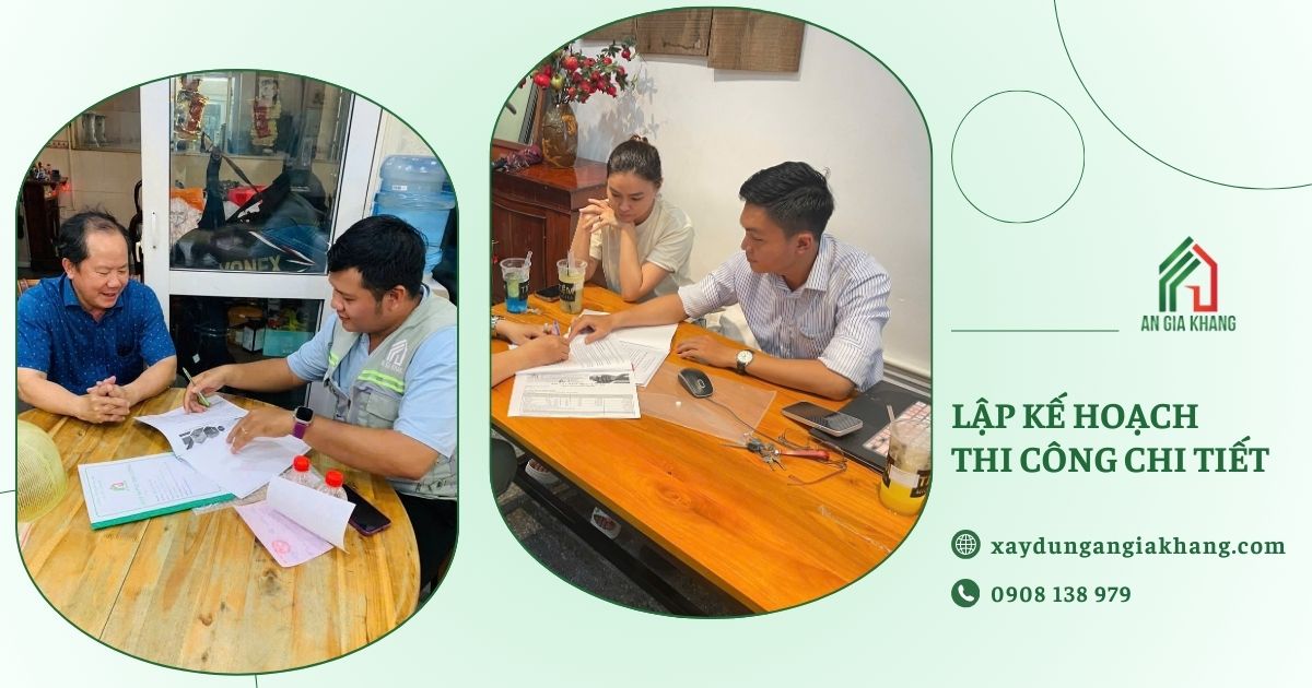 Lập kế hoạch thi công chi tiết