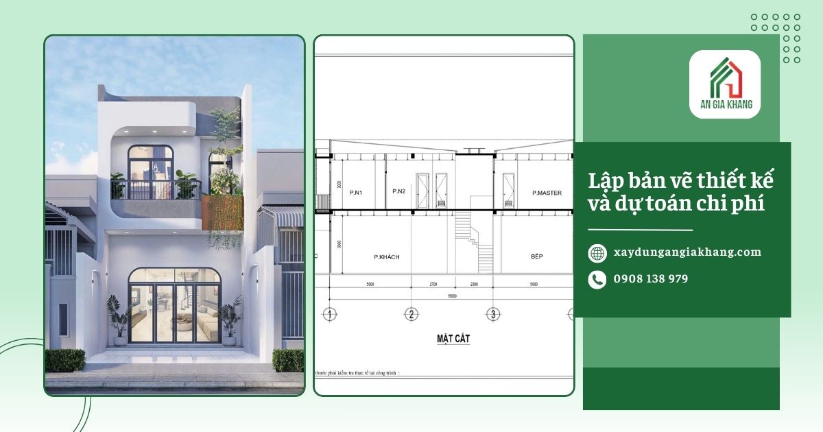 Lập bản vẽ thiết kế và dự toán chi phí
