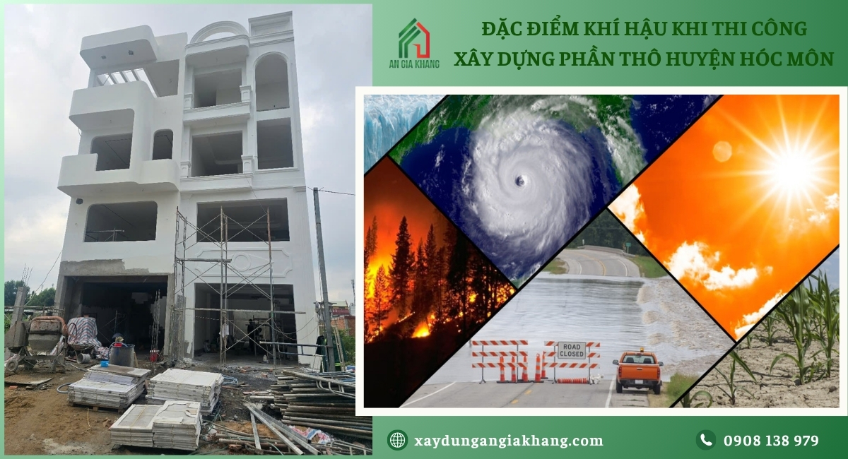 Ảnh hưởng của khí hậu đến thi công